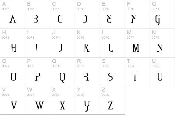 Mississauga details - Free Fonts at FontZone.net