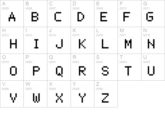 mono 07_55 details - Free Fonts at FontZone.net