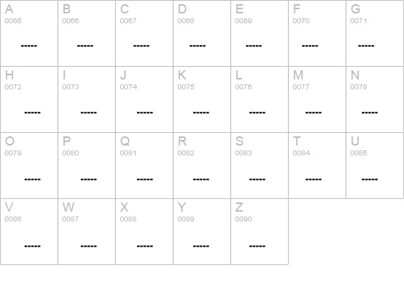 MorseCode details - Free Fonts at FontZone.net