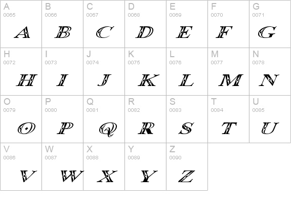 Occoluchi Italic details - Free Fonts at FontZone.net
