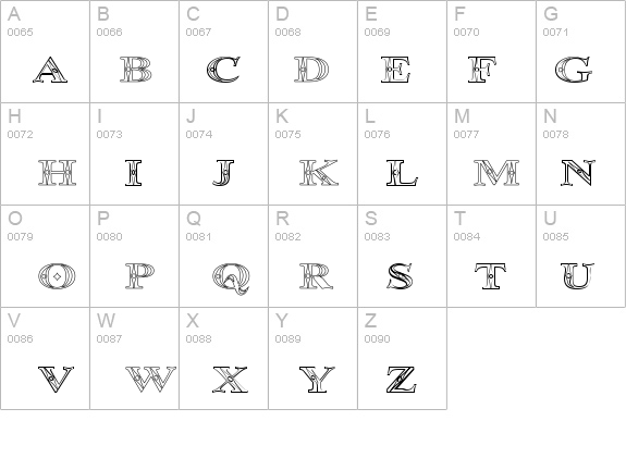 Occoluchi Outline details - Free Fonts at FontZone.net
