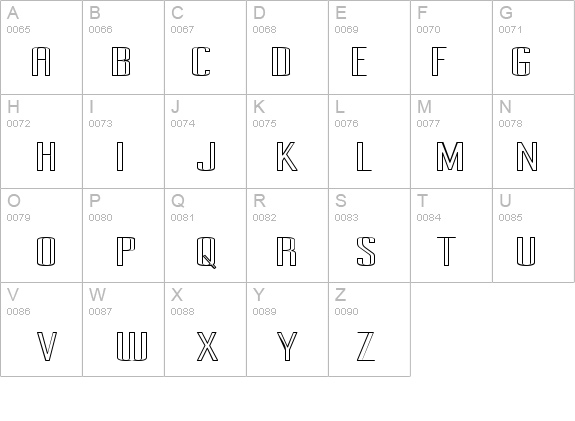 Pecot Upper Outline details - Free Fonts at FontZone.net