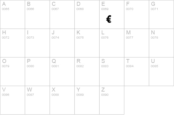 PedestriaMVB-Euro-Bold details - Free Fonts at FontZone.net