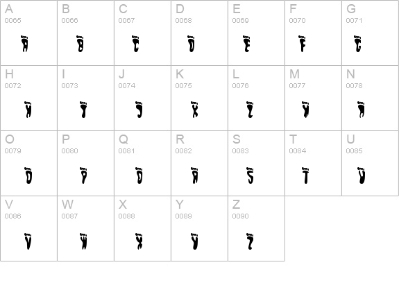 Pedestrian details - Free Fonts at FontZone.net