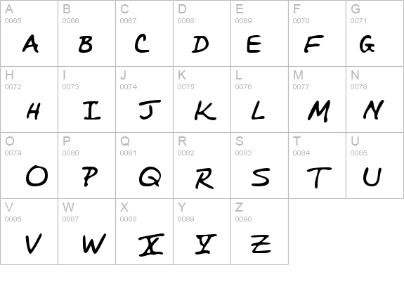 PerkinsHand Regular details - Free Fonts at FontZone.net