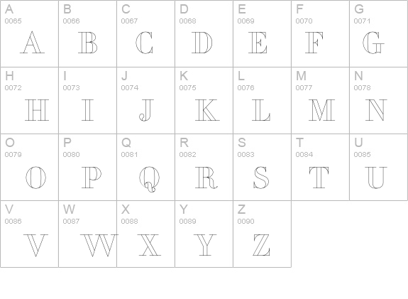 PerlaAlternate Outline details - Free Fonts at FontZone.net