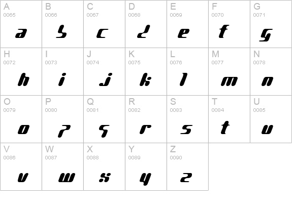 pg GENE details - Free Fonts at FontZone.net