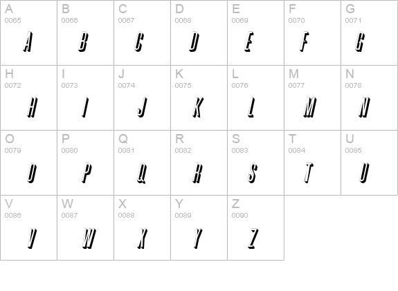 Phoenix Italic details - Free Fonts at FontZone.net