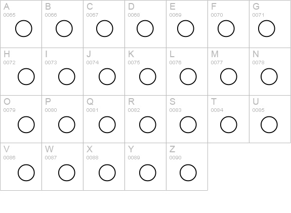 Pie charts for maps details - Free Fonts at FontZone.net
