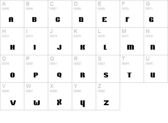 pixelblock Normal details - Free Fonts at FontZone.net