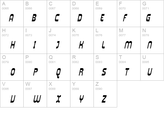 Plasmatica Cond Italic details - Free Fonts at FontZone.net