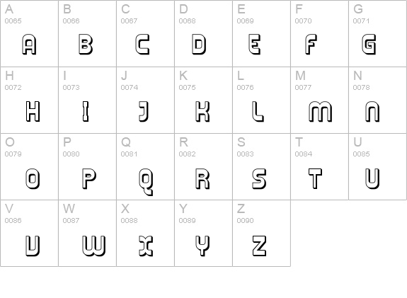 Plasmatica Shaded details - Free Fonts at FontZone.net