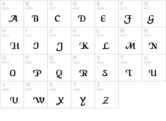 QTCaligulatype Regular details - Free Fonts at FontZone.net