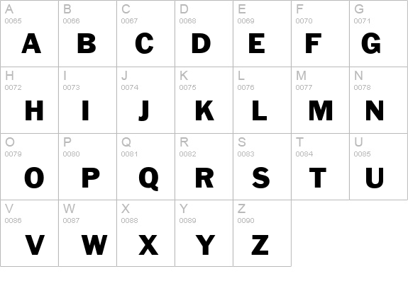 QTFrankHeavy Regular details - Free Fonts at FontZone.net