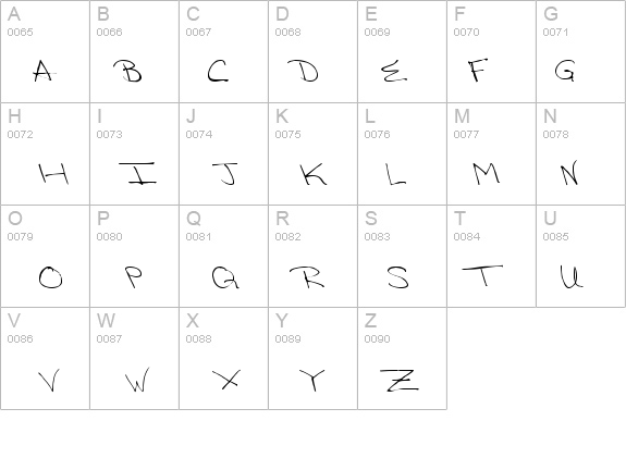 QTHandwriting Regular details - Free Fonts at FontZone.net