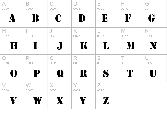QTMilitary Regular details - Free Fonts at FontZone.net