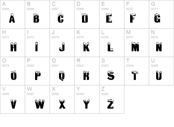 QTSnowCaps Regular details - Free Fonts at FontZone.net