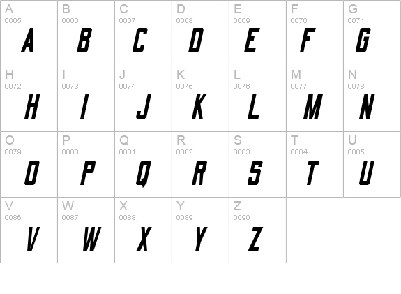 QuarterbackCondensed Oblique details - Free Fonts at FontZone.net