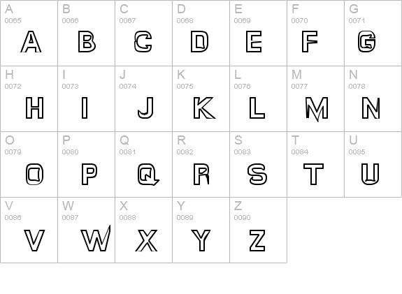 Quropa Hollow details - Free Fonts at FontZone.net