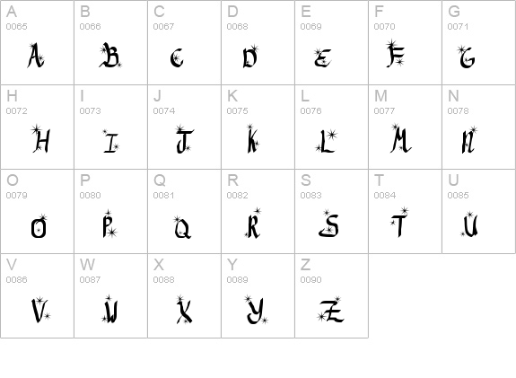 ReGifter Stars details - Free Fonts at FontZone.net