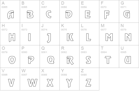 Revue Hollow details - Free Fonts at FontZone.net
