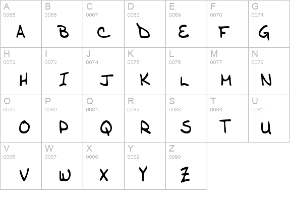 RonniesHand Regular details - Free Fonts at FontZone.net