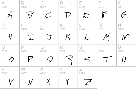 RoscoesHand Regular details - Free Fonts at FontZone.net