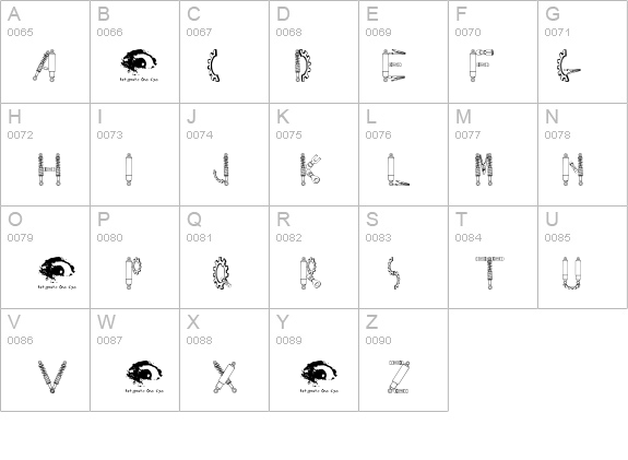 Rusted MachineSW details - Free Fonts at FontZone.net