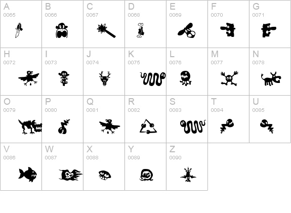 Sam's Dingbats No.1 details - Free Fonts at FontZone.net