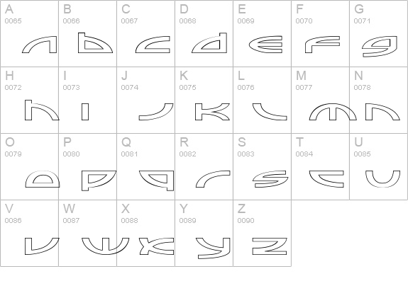 Sampler-Outline details - Free Fonts at FontZone.net