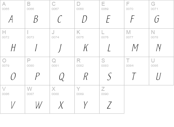 SamSans-ThinItalic details - Free Fonts at FontZone.net