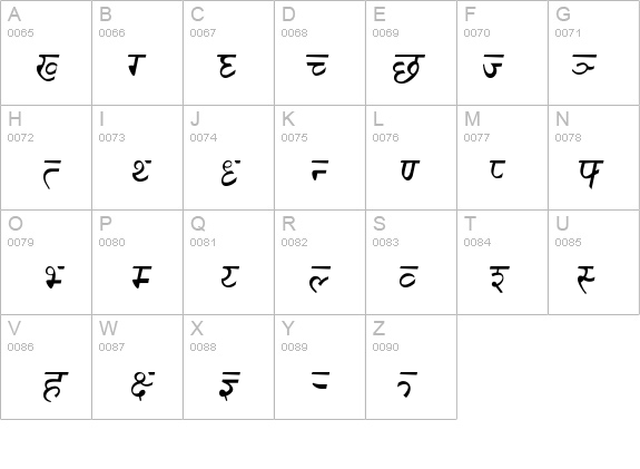 Sanskrit Italic Font - FontZone.net