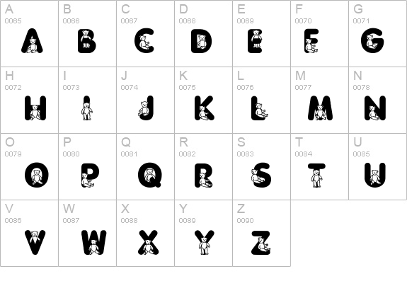 Sassys Teddys 3 details - Free Fonts at FontZone.net