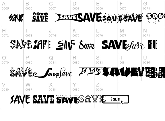 SavesAndSales details - Free Fonts at FontZone.net