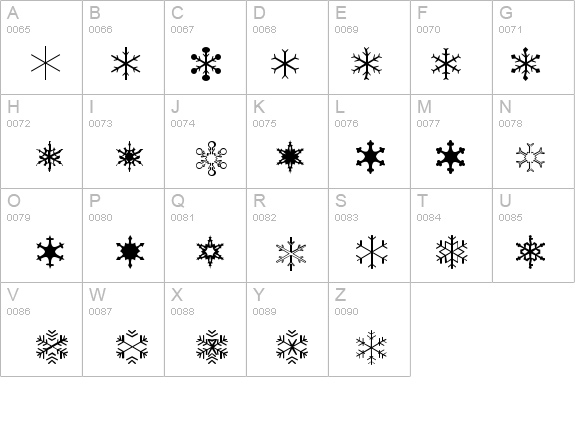 SchneeFlaken details - Free Fonts at FontZone.net