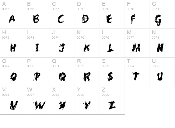 Scratchy Large details - Free Fonts at FontZone.net