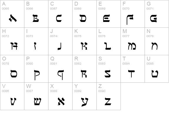 Sefer AH details - Free Fonts at FontZone.net