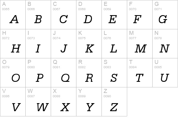 SerifaBQ-Italic details - Free Fonts at FontZone.net