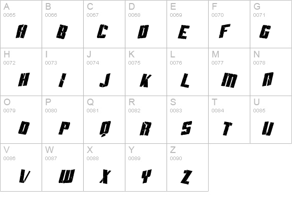 SF Aftershock Debris Condensed Italic details - Free Fonts at FontZone.net