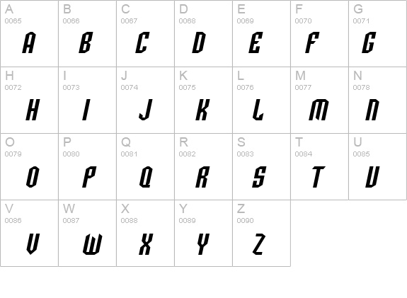 SF Archery Black SC Oblique details - Free Fonts at FontZone.net