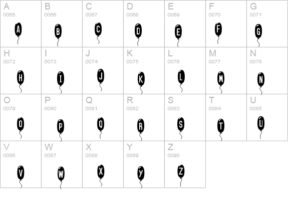 SF Balloons Thin details - Free Fonts at FontZone.net