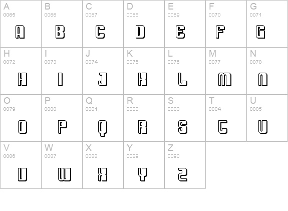 SF DecoTechno Shaded details - Free Fonts at FontZone.net