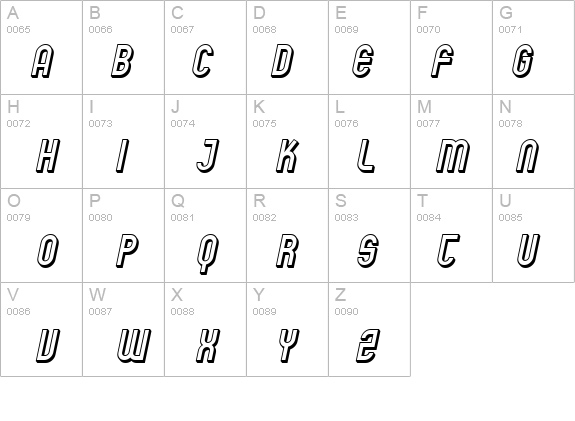 SF Eccentric Opus Shaded Oblique details - Free Fonts at FontZone.net