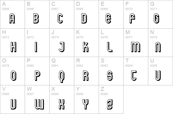 SF Eccentric Opus Shaded details - Free Fonts at FontZone.net