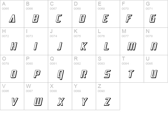 SF Electrotome Shaded Oblique details - Free Fonts at FontZone.net