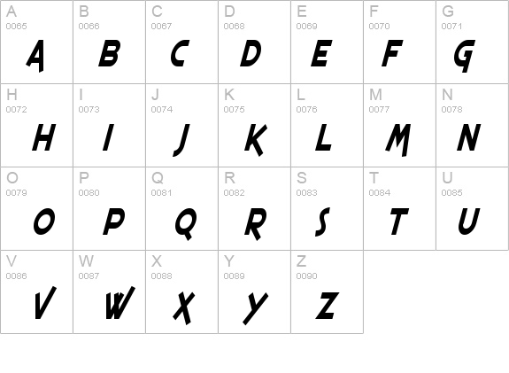 SF Espresso Shack Condensed Italic details - Free Fonts at FontZone.net