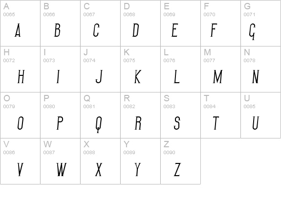 SF Gothican Italic details - Free Fonts at FontZone.net