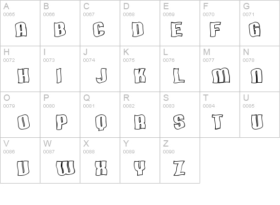 SF Hallucination Outline details - Free Fonts at FontZone.net