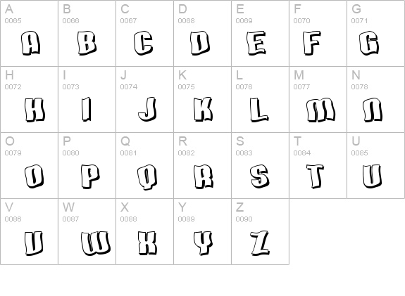 SF Hallucination Shadow details - Free Fonts at FontZone.net