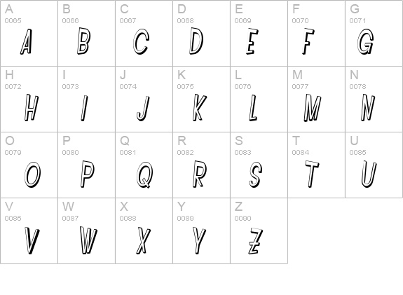 SF Intoxicated Blues Shaded Oblique details - Free Fonts at FontZone.net